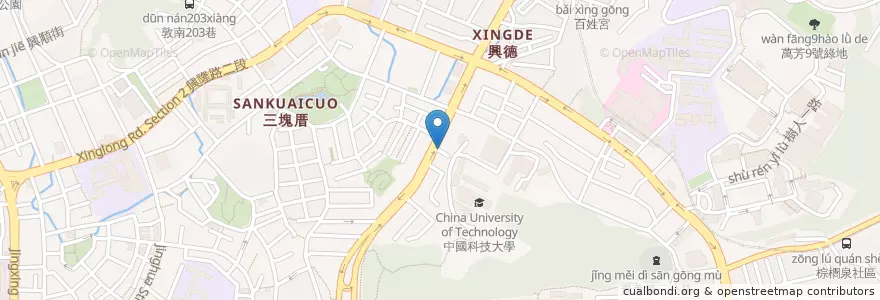 Mapa de ubicacion de 百姓祠 en Taiwan, Nuova Taipei, Taipei, 文山區.