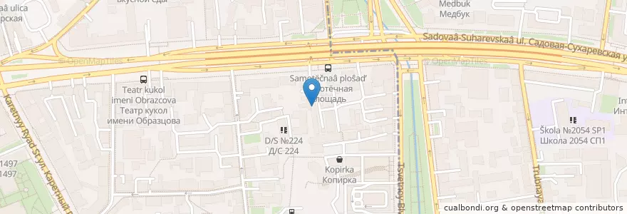 Mapa de ubicacion de Санта-Мария en Rusia, Центральный Федеральный Округ, Москва, Центральный Административный Округ, Тверской Район.