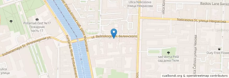 Mapa de ubicacion de скоро весна en Russia, Northwestern Federal District, Leningrad Oblast, Saint Petersburg, Центральный Район, Литейный Округ.