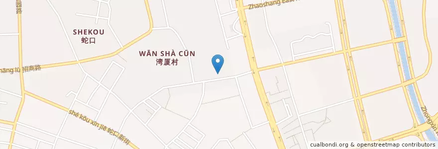 Mapa de ubicacion de 湾夏幼儿园 en 中国, 广东省, 深圳市, 南山区, 蛇口街道.