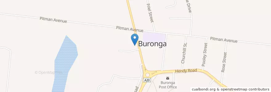 Mapa de ubicacion de Buronga Pharmacy en Australia, Nuovo Galles Del Sud.