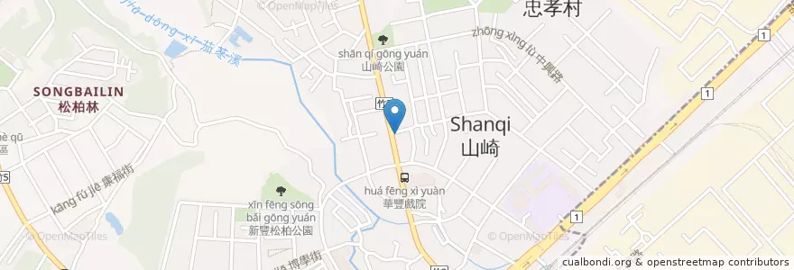 Mapa de ubicacion de 85C Bakery Cafe en Taiwan, Taiwan Province, Hsinchu County, Xinfeng Township.