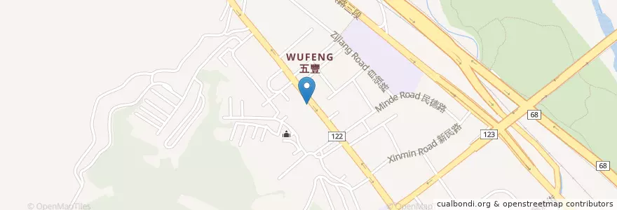Mapa de ubicacion de 85C Bakery Cafe en Taiwan, Taiwan Province, Hsinchu County, Zhudong.