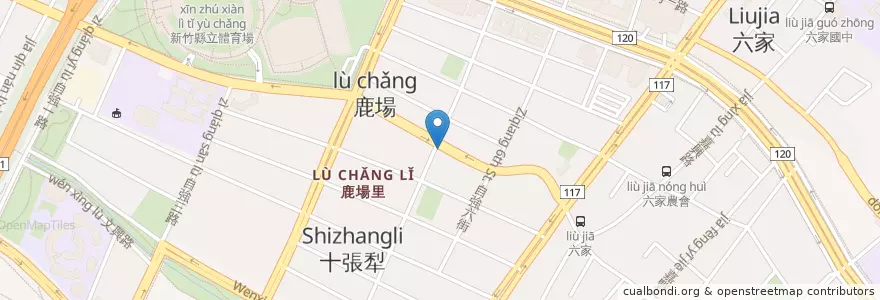 Mapa de ubicacion de 85度C en Taiwan, Taiwan, 新竹縣, Zhubei.