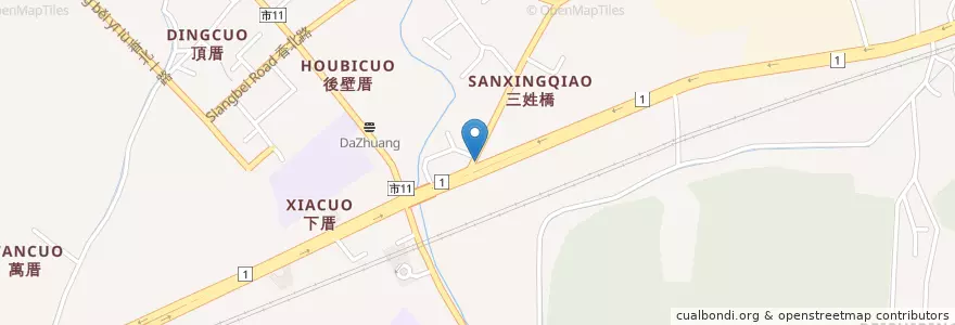 Mapa de ubicacion de 85度C en 臺灣, 臺灣省, 新竹市, 香山區.