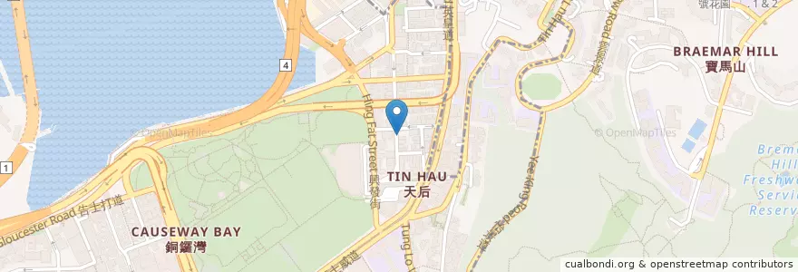 Mapa de ubicacion de 早安越南 Chao Chao en 中国, 广东省, 香港 Hong Kong, 香港島 Hong Kong Island, 新界 New Territories, 灣仔區 Wan Chai District.