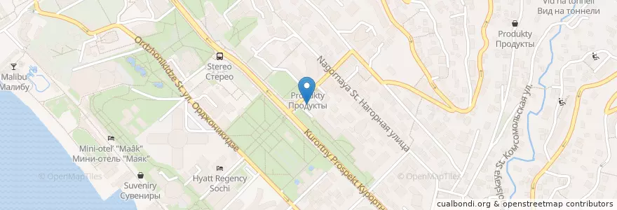 Mapa de ubicacion de Караоке "Solo" en Россия, Южный Федеральный Округ, Краснодарский Край, Городской Округ Сочи.