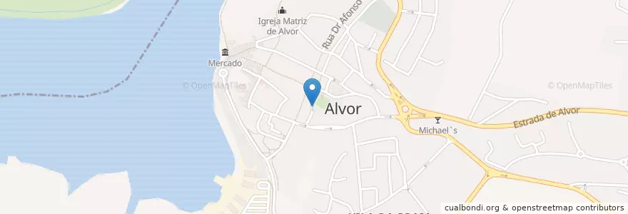 Mapa de ubicacion de Gastrobar 13 en پرتغال, Algarve, Algarve, فارو, پرتیمانو, Alvor.