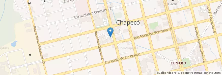 Mapa de ubicacion de Defesa Civil Chapecó en Brazil, Jižní Region, Santa Catarina, Região Geográfica Intermediária De Chapecó, Microrregião De Chapecó, Chapecó.