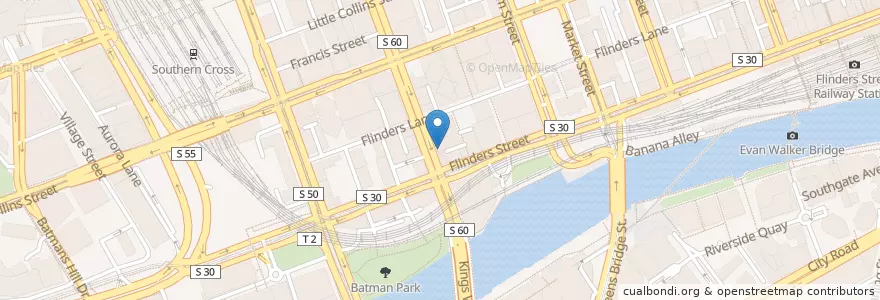 Mapa de ubicacion de Spearmint Rhino Gentlemen's Club en 오스트레일리아, Victoria, City Of Melbourne.