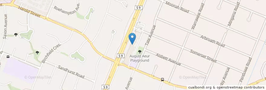 Mapa de ubicacion de Studfield Post Office en Avustralya, Victoria, City Of Knox.