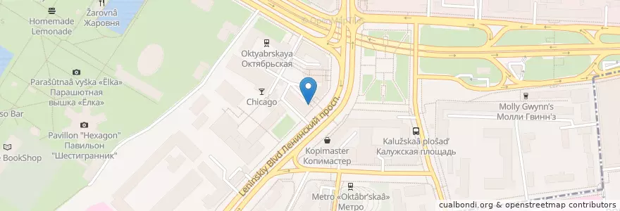 Mapa de ubicacion de Gaswag coffee en روسيا, Центральный Федеральный Округ, Москва, Центральный Административный Округ, Район Якиманка.