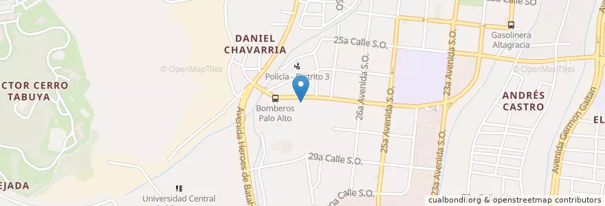 Mapa de ubicacion de Centro Escolar Fernando Gordillo en Nicaragua, Departamento De Managua, Managua (Municipio).