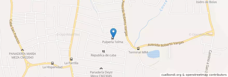 Mapa de ubicacion de Pollo y Más en Nicaragua, Departamento De Managua, Managua (Municipio).