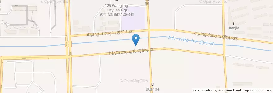 Mapa de ubicacion de 羊蝎子 en 中国, 北京市, 河北省, 朝阳区 / Chaoyang.