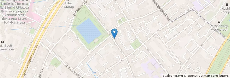 Mapa de ubicacion de Focacceria en Rusland, Centraal Federaal District, Moskou, Центральный Административный Округ, Пресненский Район.