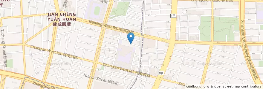 Mapa de ubicacion de 川渝小吃坊 en 臺灣, 新北市, 臺北市, 大同區.