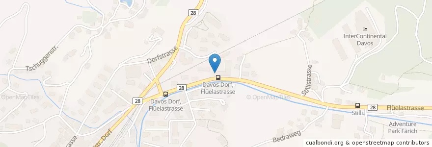 Mapa de ubicacion de WSL-Institut für Schnee- und Lawinenforschung SLF en 스위스, Graubünden/Grigioni/Grischun, Prättigau/Davos, Davos.