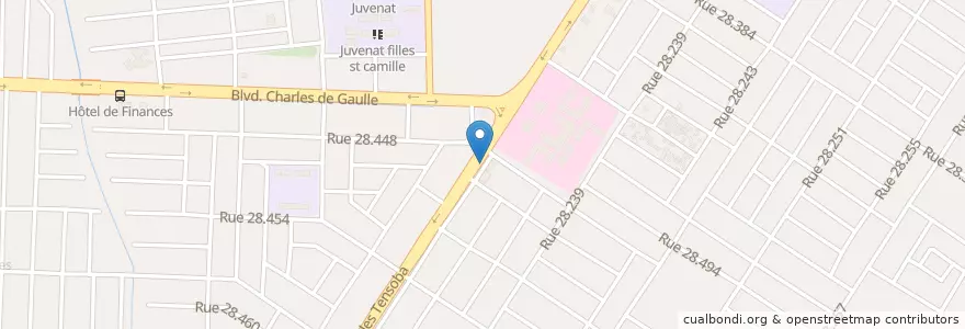 Mapa de ubicacion de LA CORNICHE en 布基纳法索, Centre, Kadiogo, 瓦加杜古.