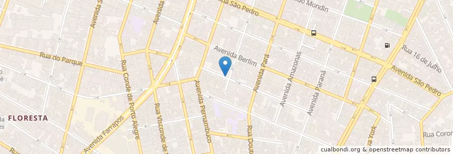 Mapa de ubicacion de Churrascaria Komka en Brasil, Região Sul, Rio Grande Do Sul, Região Metropolitana De Porto Alegre, Região Geográfica Intermediária De Porto Alegre, Região Geográfica Imediata De Porto Alegre, Porto Alegre.
