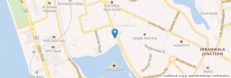 Mapa de ubicacion de Sampath Bank (Head Office) en سری‌لانکا, බස්නාහිර පළාත, කොළඹ දිස්ත්‍රික්කය, Colombo.