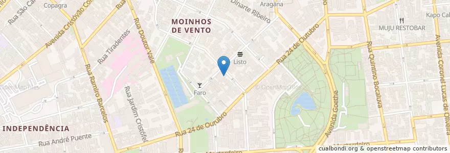 Mapa de ubicacion de Press Bar Restaurante en 브라질, 남부지방, 히우그란지두술, Região Metropolitana De Porto Alegre, Região Geográfica Intermediária De Porto Alegre, Região Geográfica Imediata De Porto Alegre, 포르투알레그리.
