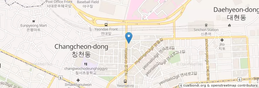 Mapa de ubicacion de 독수리약국 en كوريا الجنوبية, سول, 마포구.