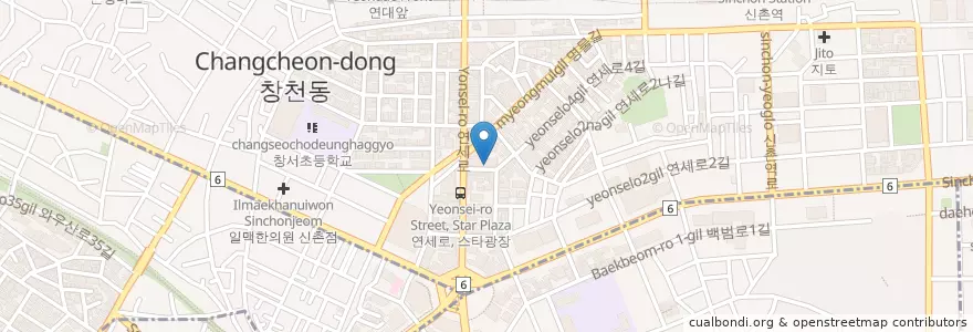 Mapa de ubicacion de 만리향 en 대한민국, 서울, 마포구.