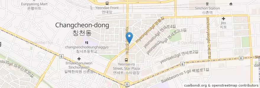 Mapa de ubicacion de Caffe Pascucci en 韩国/南韓, 首尔, 麻浦區.