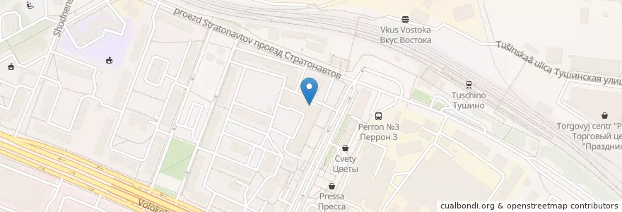 Mapa de ubicacion de Горздрав en Russia, Distretto Federale Centrale, Москва, Северо-Западный Административный Округ, Район Покровское-Стрешнево.