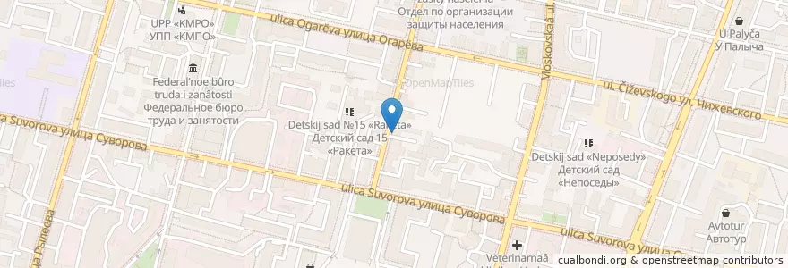 Mapa de ubicacion de Ветаптека en ロシア, 中央連邦管区, カルーガ州, Городской Округ Калуга.