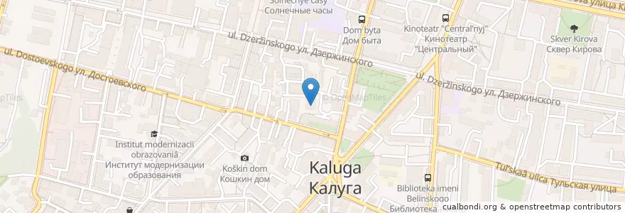 Mapa de ubicacion de Банк "Элита" en Rusia, Центральный Федеральный Округ, Калужская Область, Городской Округ Калуга.