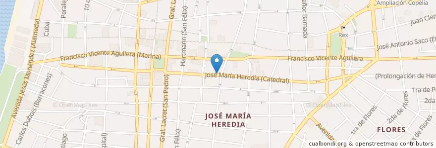 Mapa de ubicacion de Consultoría Jurídica en 쿠바, Santiago De Cuba, Santiago De Cuba, Ciudad De Santiago De Cuba.