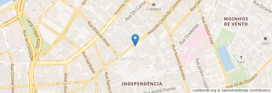 Mapa de ubicacion de Café Colonial Bela Vista en Brasil, Región Sur, Río Grande Del Sur, Región Metropolitana De Porto Alegre, Região Geográfica Intermediária De Porto Alegre, Região Geográfica Imediata De Porto Alegre, Porto Alegre.