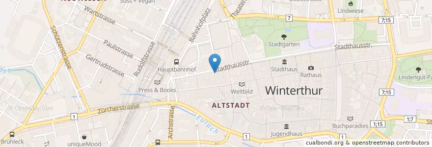Mapa de ubicacion de Lernklar en 스위스, 취리히, Bezirk Winterthur, Winterthur.
