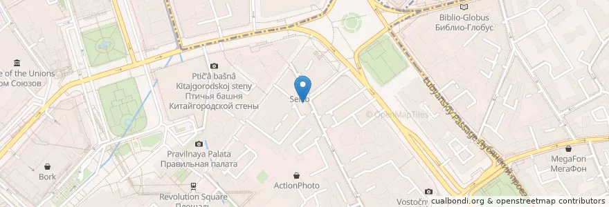 Mapa de ubicacion de Даблби en Russie, District Fédéral Central, Moscou, Центральный Административный Округ, Тверской Район.