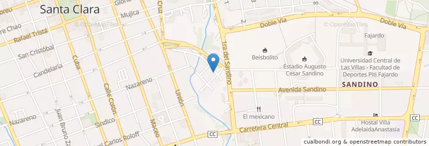 Mapa de ubicacion de el internacional en キューバ, Villa Clara, Santa Clara, Ciudad De Santa Clara.