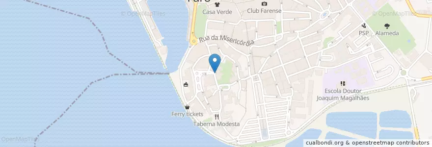 Mapa de ubicacion de Restaurante Cidade Velha - Pastelaria en ポルトガル, Algarve, Algarve, Faro, Faro, Faro.