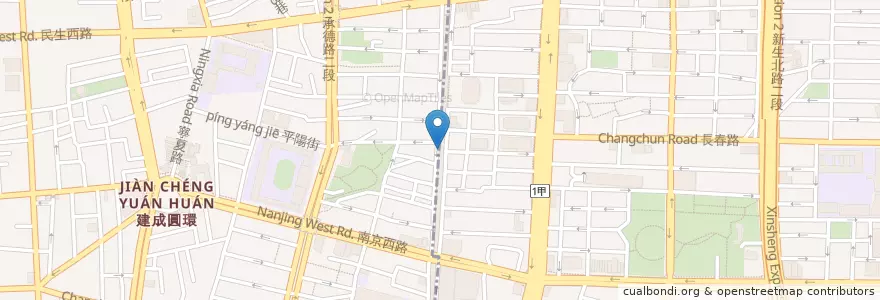 Mapa de ubicacion de 爐鍋咖琲 en Taiwan, Nuova Taipei, Taipei.