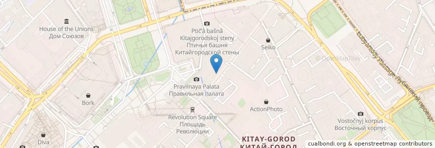 Mapa de ubicacion de KFC en Russia, Central Federal District, Moscow, Central Administrative Okrug, Tverskoy District.