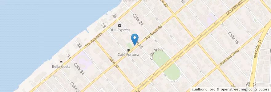 Mapa de ubicacion de Pollo 3ra y 26 en كوبا, La Habana.