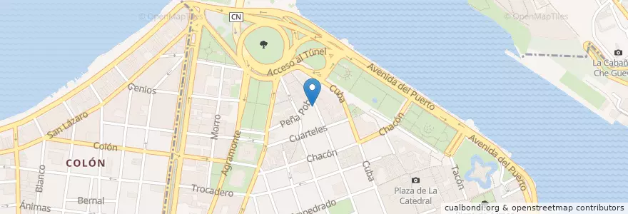 Mapa de ubicacion de B & C en کوبا, La Habana, La Habana Vieja.