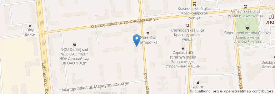Mapa de ubicacion de Живика en 러시아, Центральный Федеральный Округ, Москва, Юго-Восточный Административный Округ, Район Люблино.