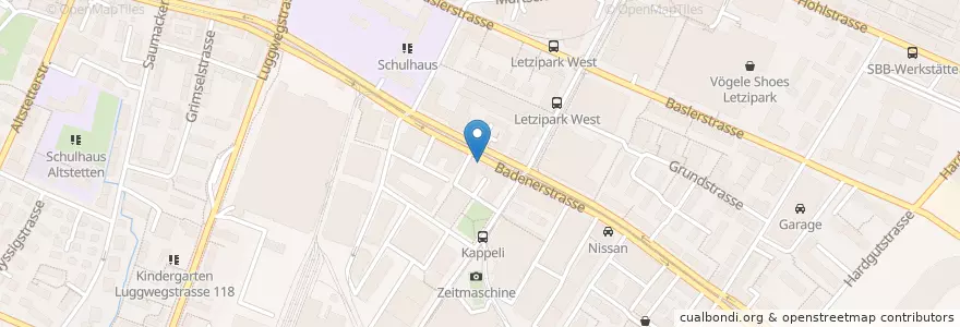 Mapa de ubicacion de Marmite Tasty en スイス, チューリッヒ, Bezirk Zürich, Zürich.