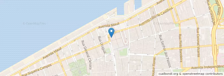 Mapa de ubicacion de Café do Mercado en 巴西, 南部, 南里奥格兰德, Região Metropolitana De Porto Alegre, Região Geográfica Intermediária De Porto Alegre, Região Geográfica Imediata De Porto Alegre, 阿雷格里港.
