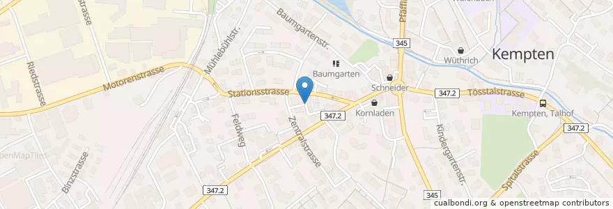 Mapa de ubicacion de Andreas Weber en Schweiz, Zürich, Bezirk Hinwil, Wetzikon (Zh).