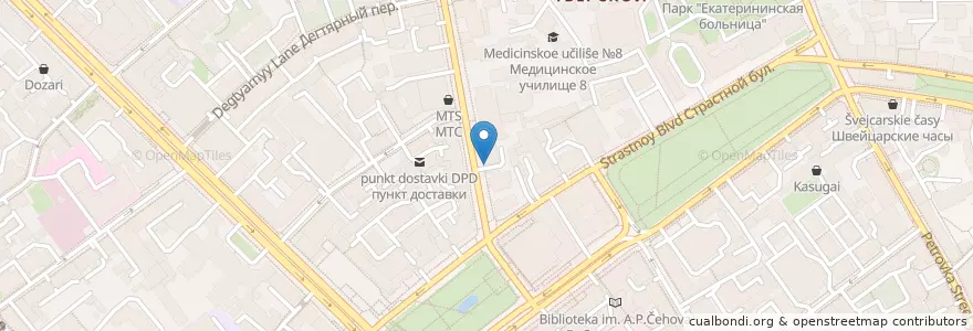 Mapa de ubicacion de Take and wake en Russia, Distretto Federale Centrale, Москва, Центральный Административный Округ, Тверской Район.