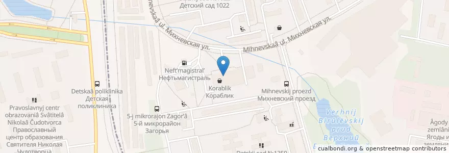 Mapa de ubicacion de Take and wake en Rússia, Distrito Federal Central, Москва, Южный Административный Округ, Район Бирюлёво Восточное.