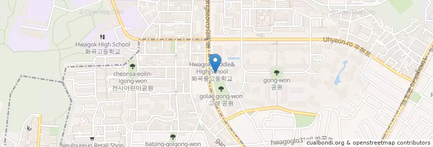 Mapa de ubicacion de MeiWan en Corée Du Sud, Séoul, 강서구.