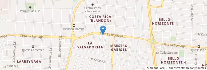 Mapa de ubicacion de Farmacia Susan en Nicaragua, Departamento De Managua, Managua (Municipio).